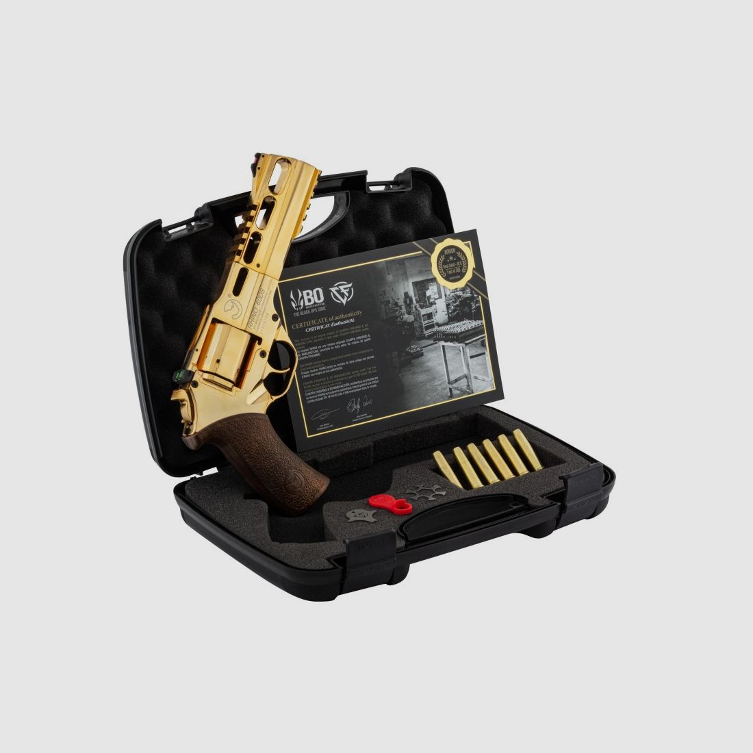 Réplique Airgun revolver CO2 CHIAPPA RHINO Edition Gold 4,5mm