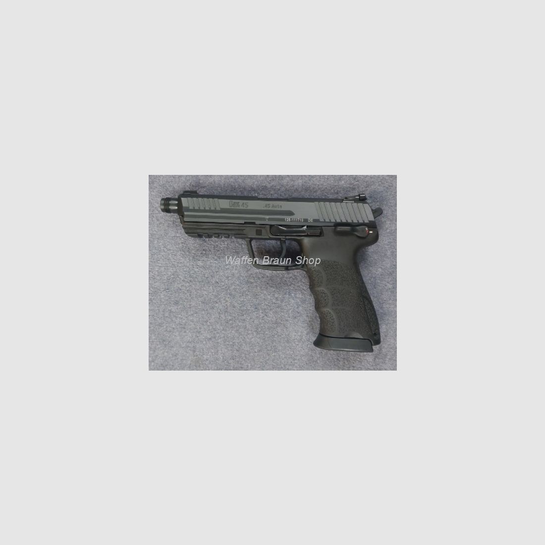 HK-Pistole HK45 Tactical (V1), Kal. .45 Auto, SA/DA, SD-Lauf, schwarzes Polymer-Griffstück