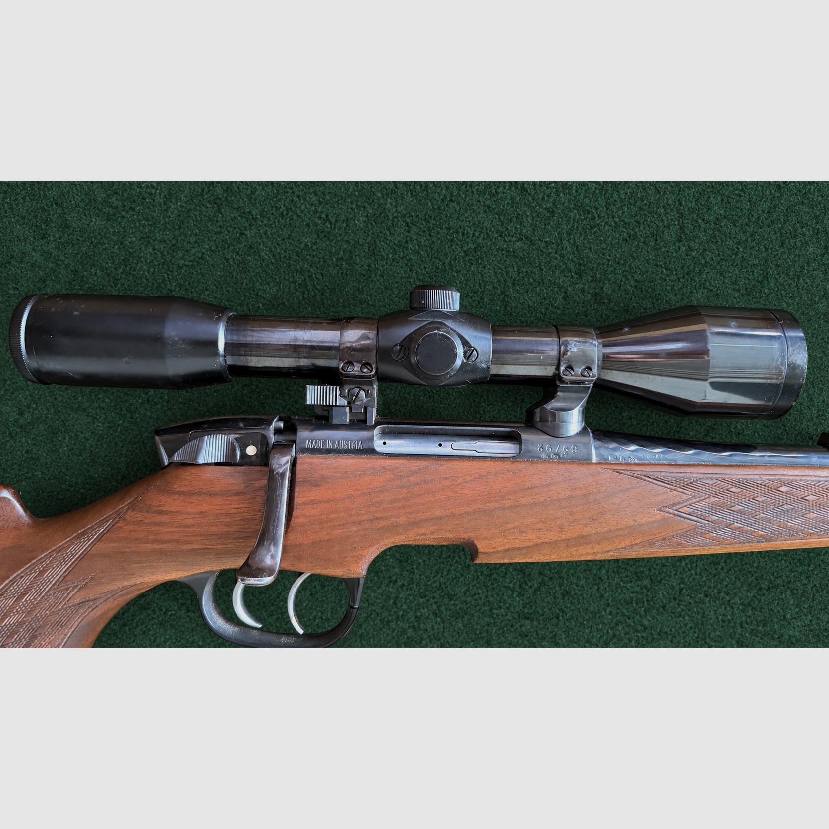 Steyr-Mannlicher Modell SL Stutzen, Kaliber 5,6×50 Mag., mit Nickell-Zielfernrohr, Bild 6 von 10