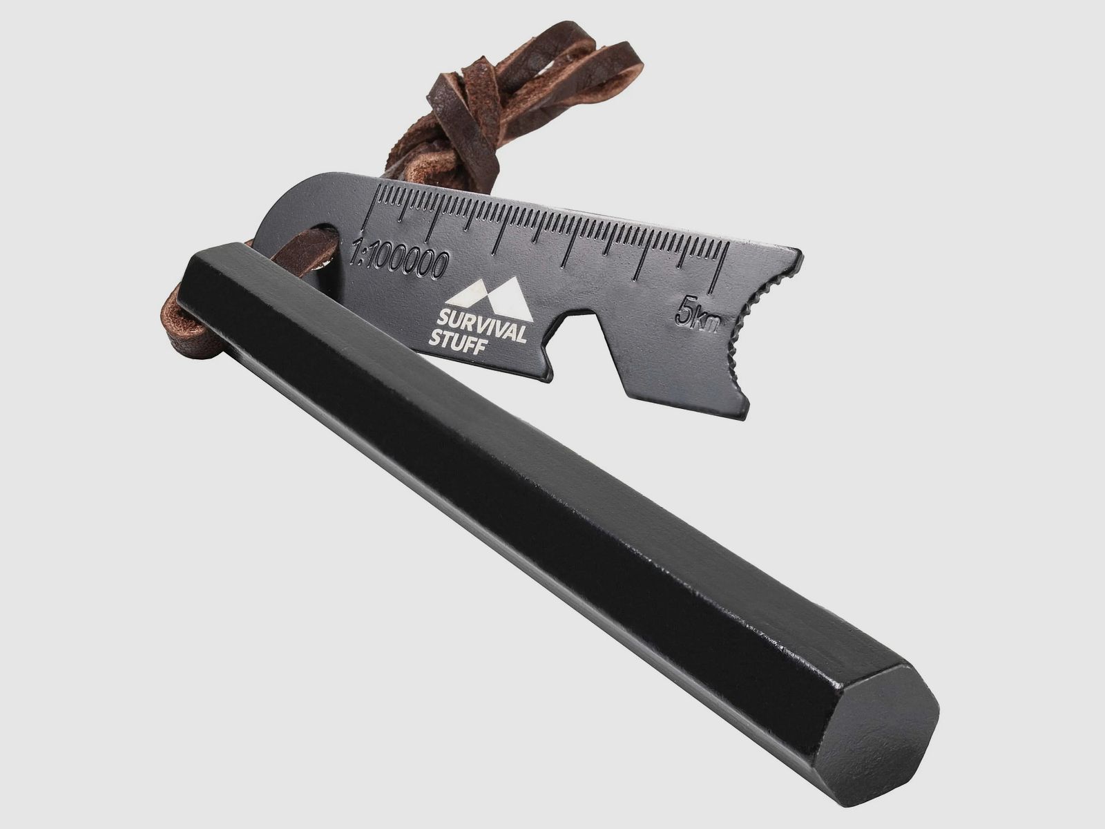 Survival Stuff Survival Stuff Feuerstahl HEXA mittel schwarz