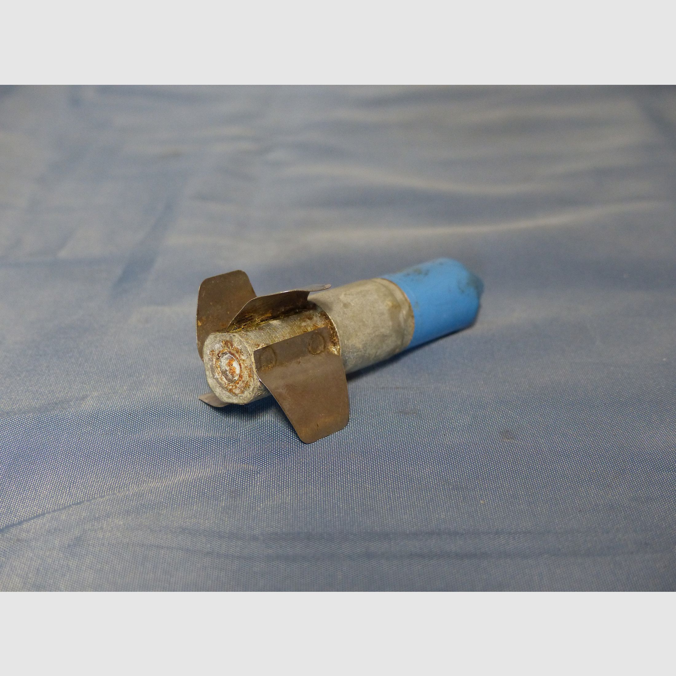 Bundeswehr BW 3 pieces of training ammunition cartridge projectiles blue G3 cleaning equipment 60s 70s