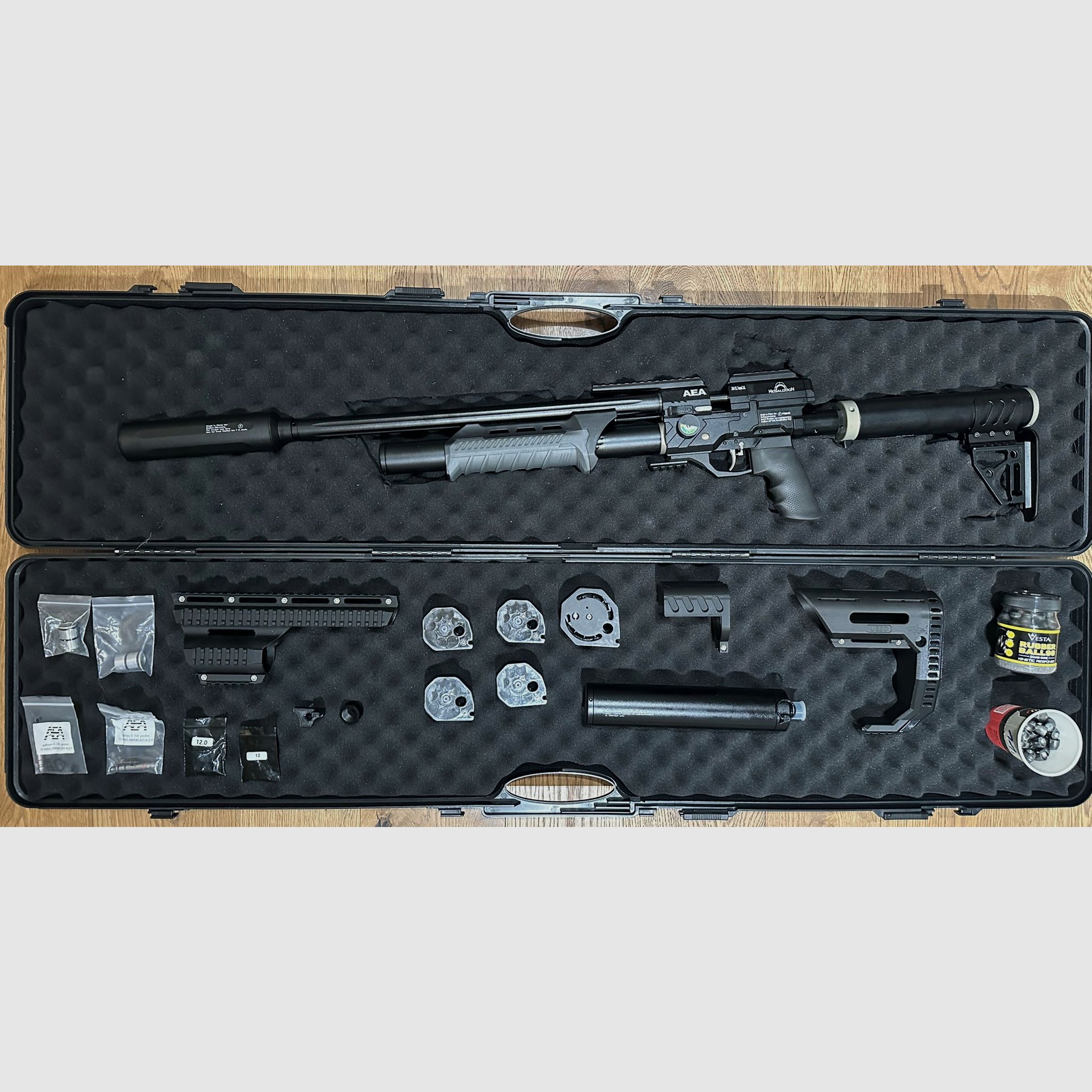 AEA Megalodon kal. .50 – Compleetset met veel accessoires