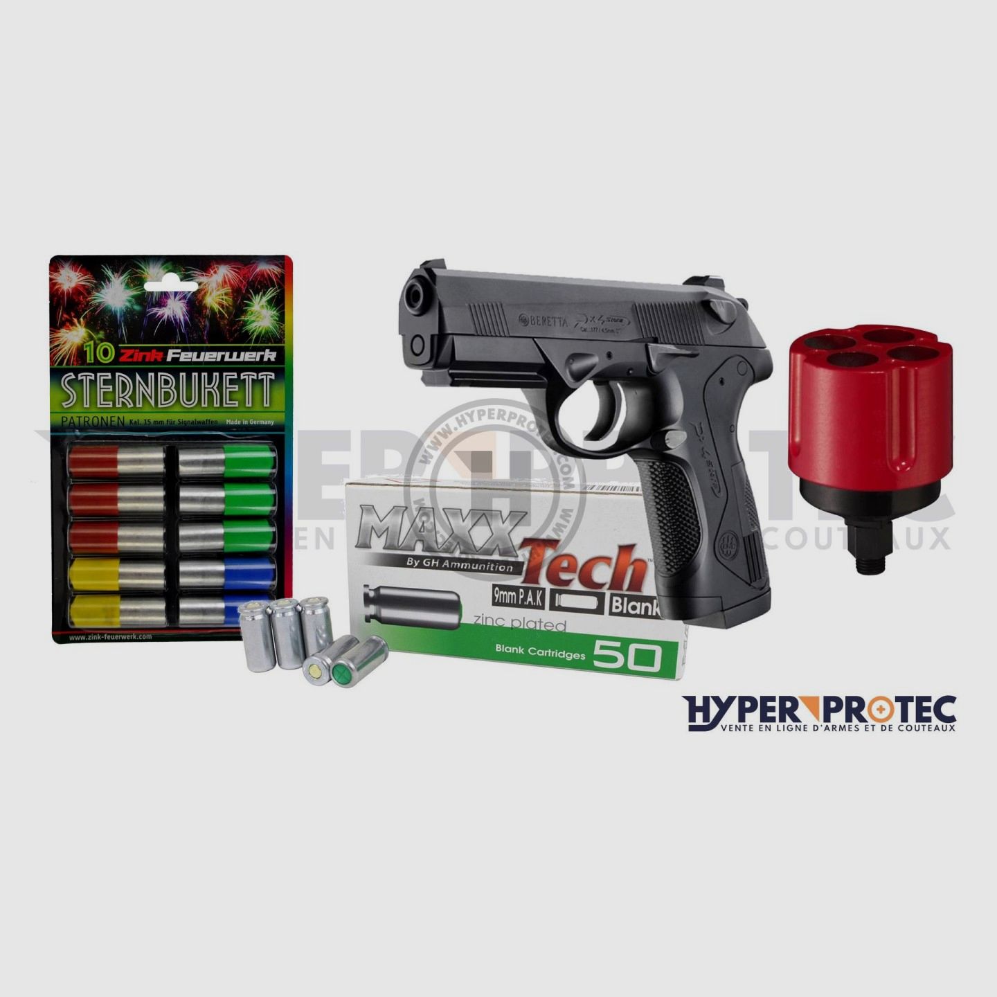 Pack Bruni P4 - Pistolet Alarme