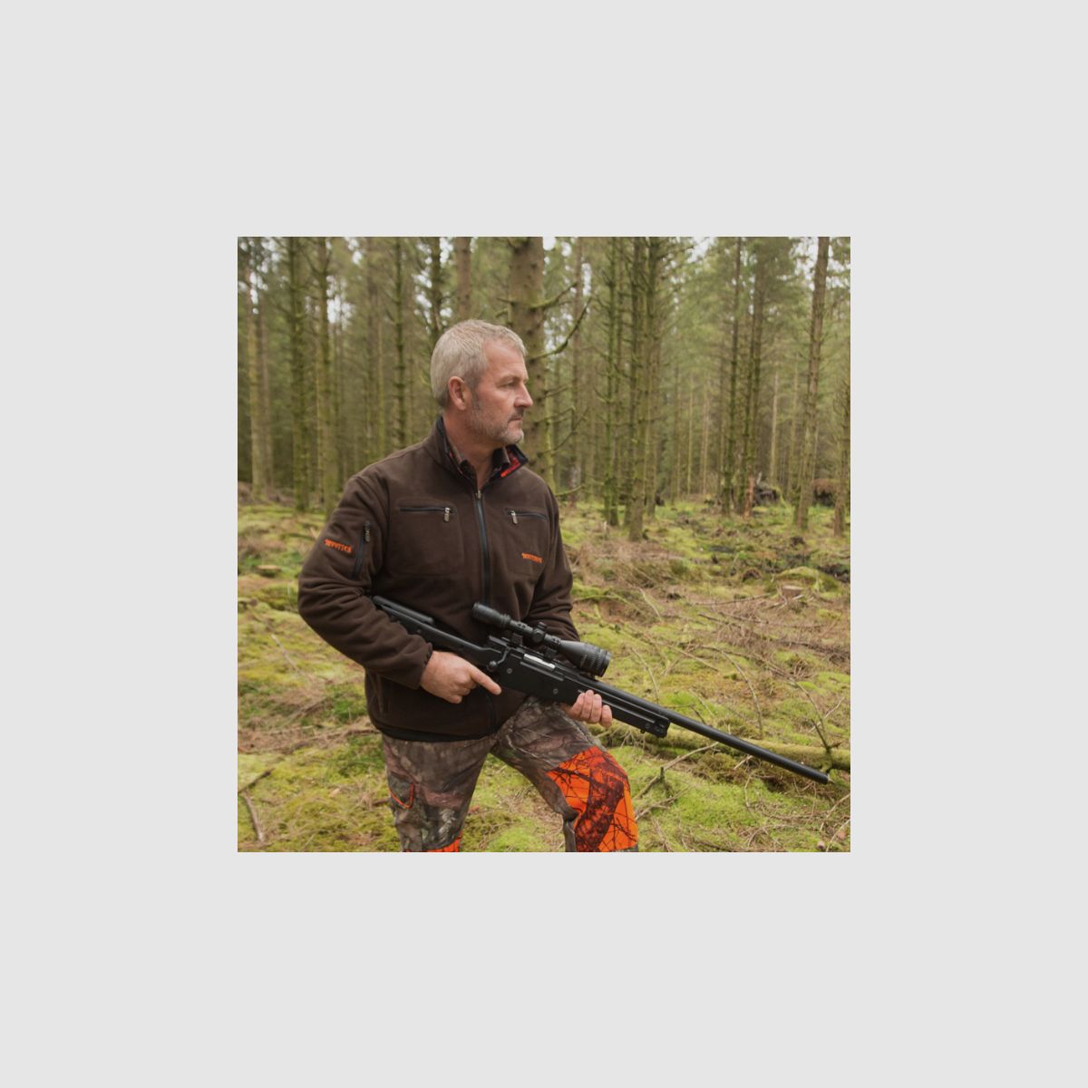 SHOOTERKING Softshell Herren Jacke 2 in 1 Mossy Blaze Orange