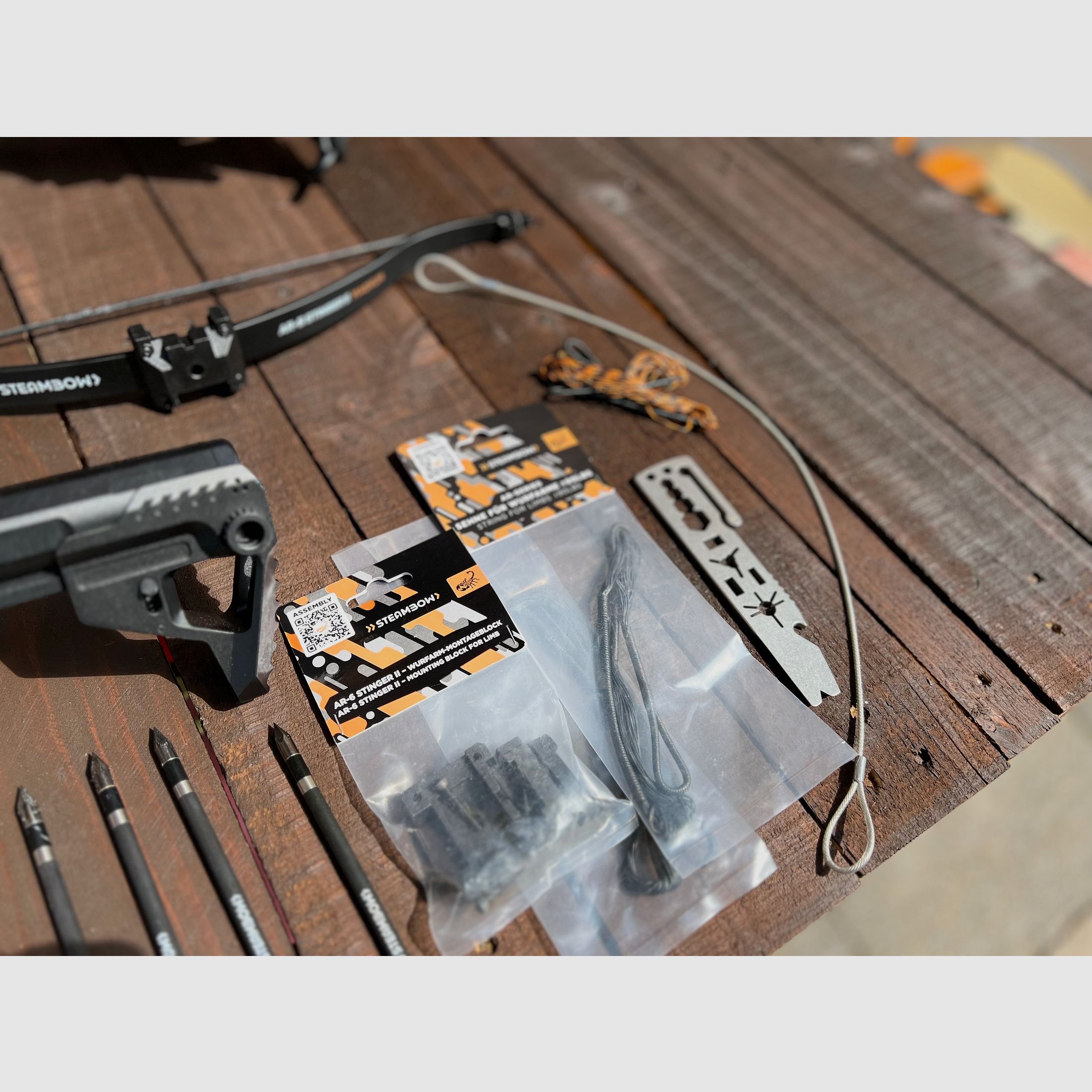 Steambow Stinger 2 AR 6 & M10 Armbrüste mit viel  Zubehör 