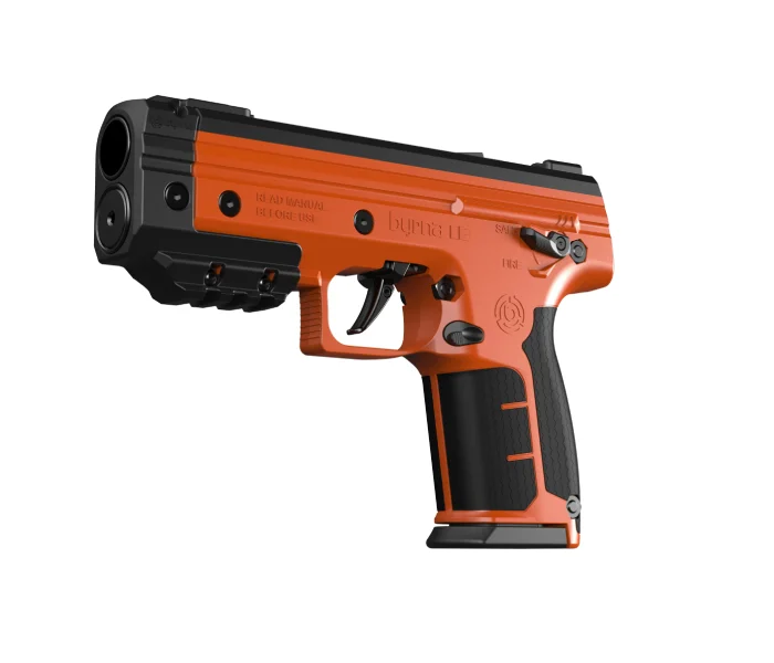 Rubber and pepper ball pistol BYRNA LE ORANGE cal. 68 CO2-12g set, image 4 of 24