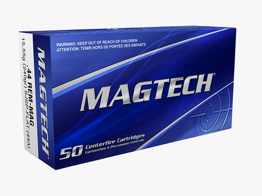 Magtech .44 Magnum SJSP 15,55g/240grs. 50 Patronen