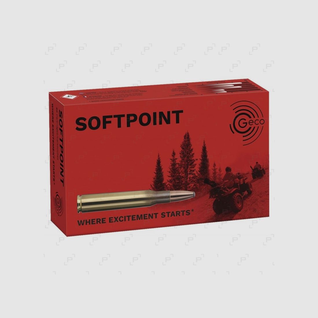 Box of 20 cartridges for big game GECO SOFTPOINT Caliber .300 WIN MAG - 170 GR