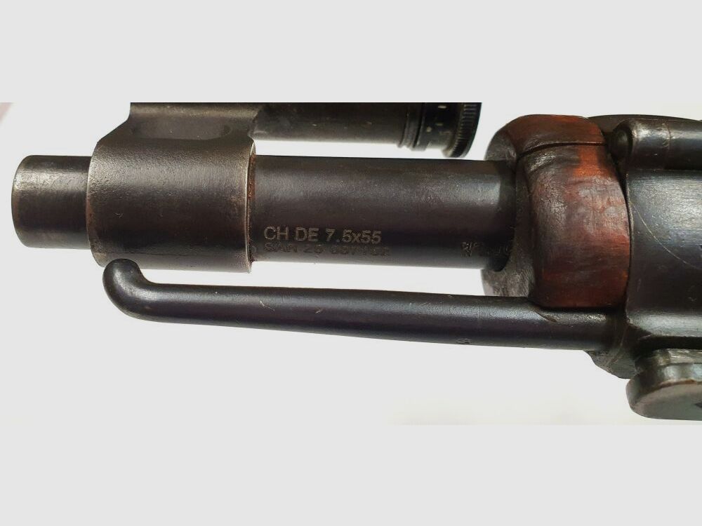 Waffenfabrik Bern Repetierbüchse Waffenfabrik Bern Schweizer K31 Kaliber 7,5x55swiss komplett nummerngleich + Diopter