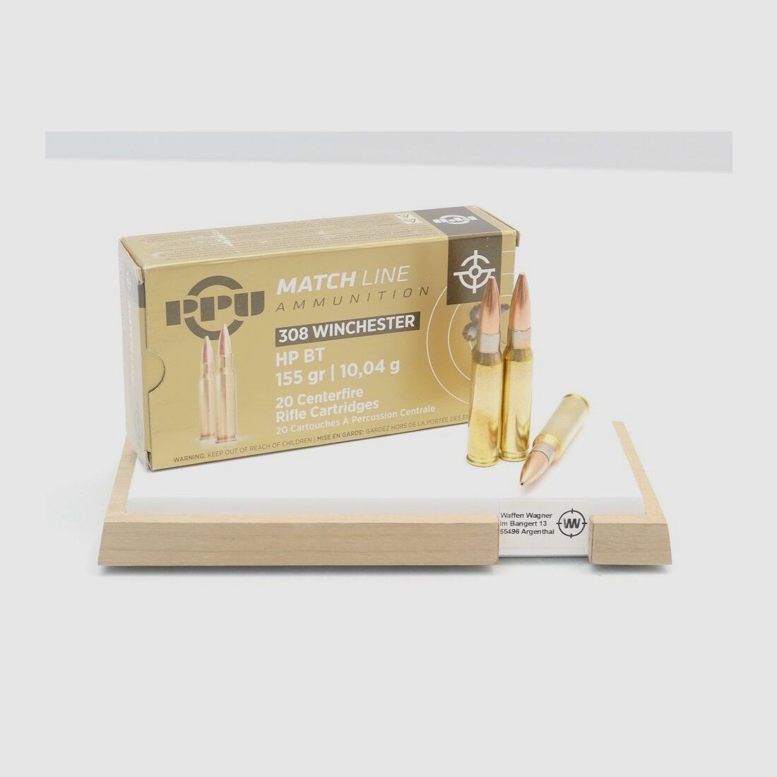 Prvi Partizan HP-BT Match 10.04g/155grs à20 .308 Win.
