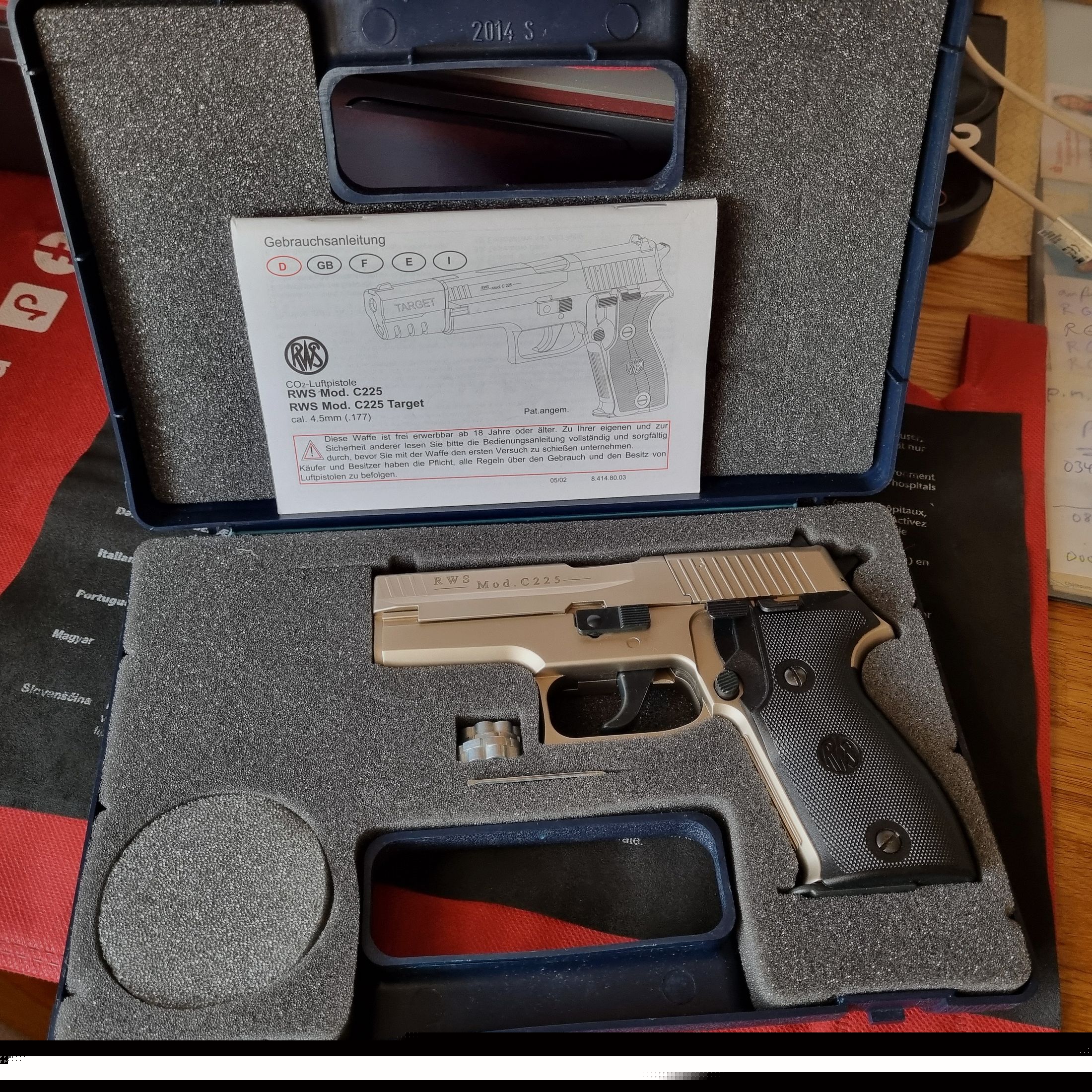 RWS Mod. C225, niquelado, CO2, versión antigua, compra del 11.03.2006