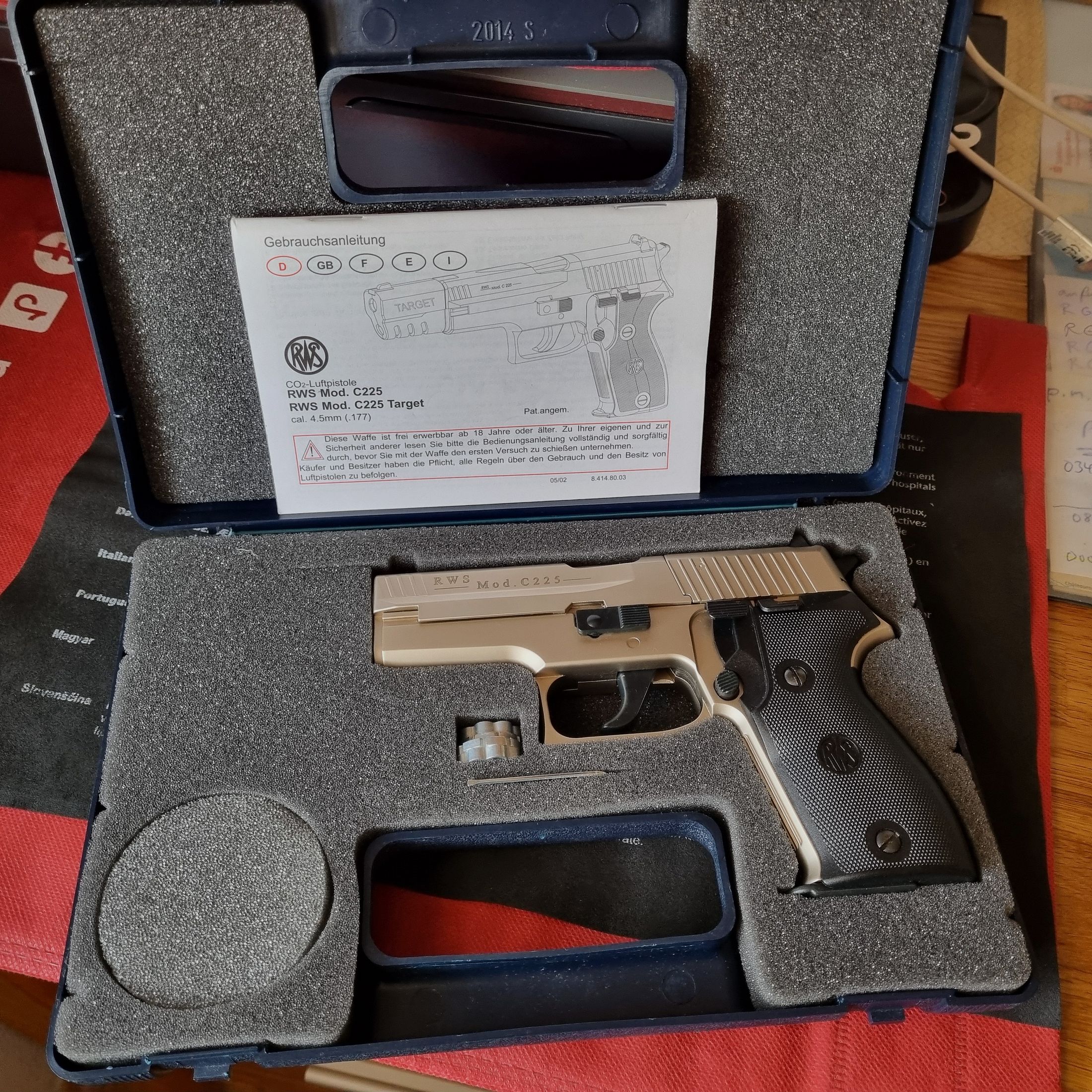 RWS Mod. C225, vernickelt, CO2, alte Ausführung, Kauf v.11.03.2006