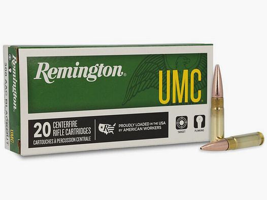 Büchsenmunition REMINGTON UMC – 300 AAC Blk – 150 grains – FMJ