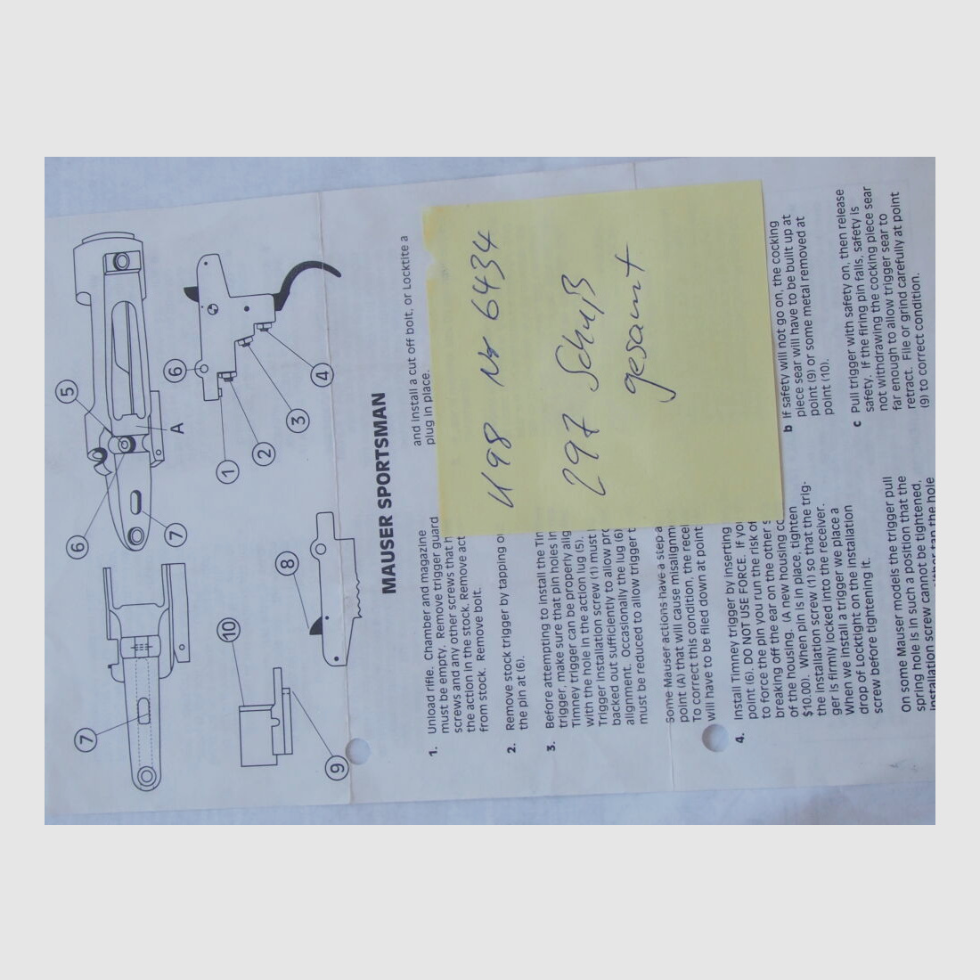 Mauser Oberndorf 98 K 100 Ans Modèle Spécial