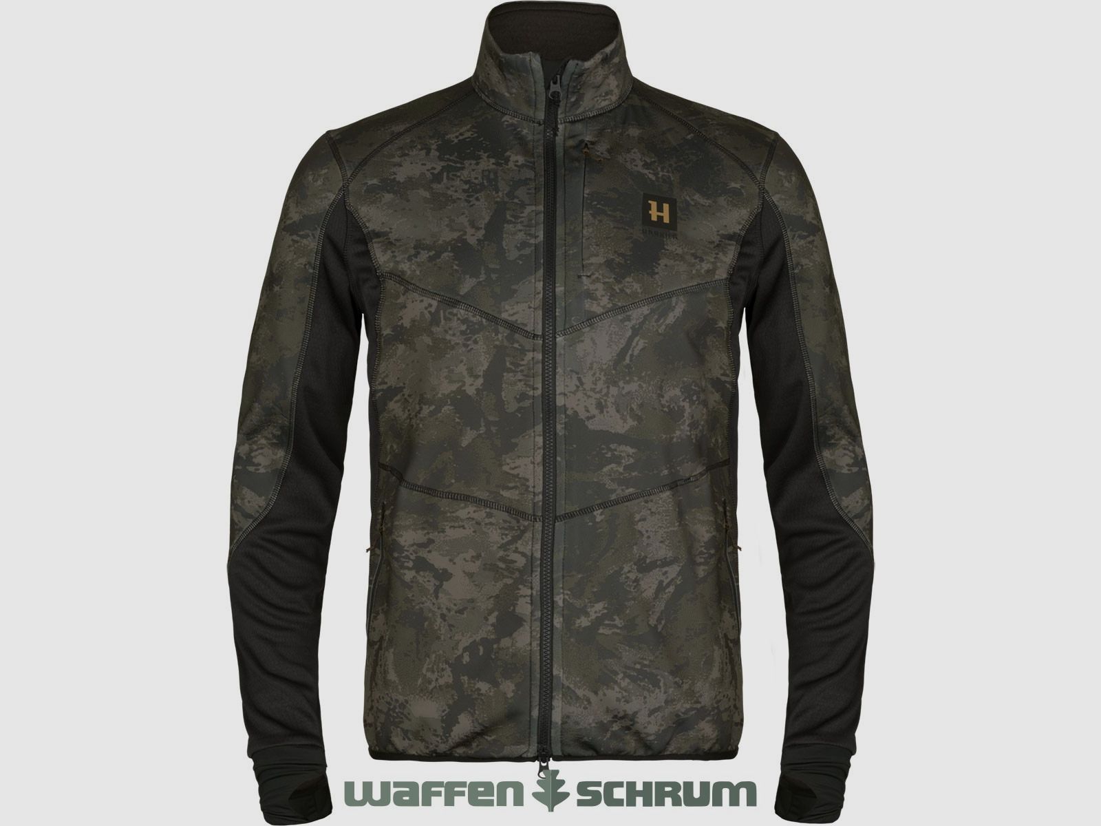 Veste en polaire Härkila Noctyx Camo AXIS MSP® Noir/Noir
