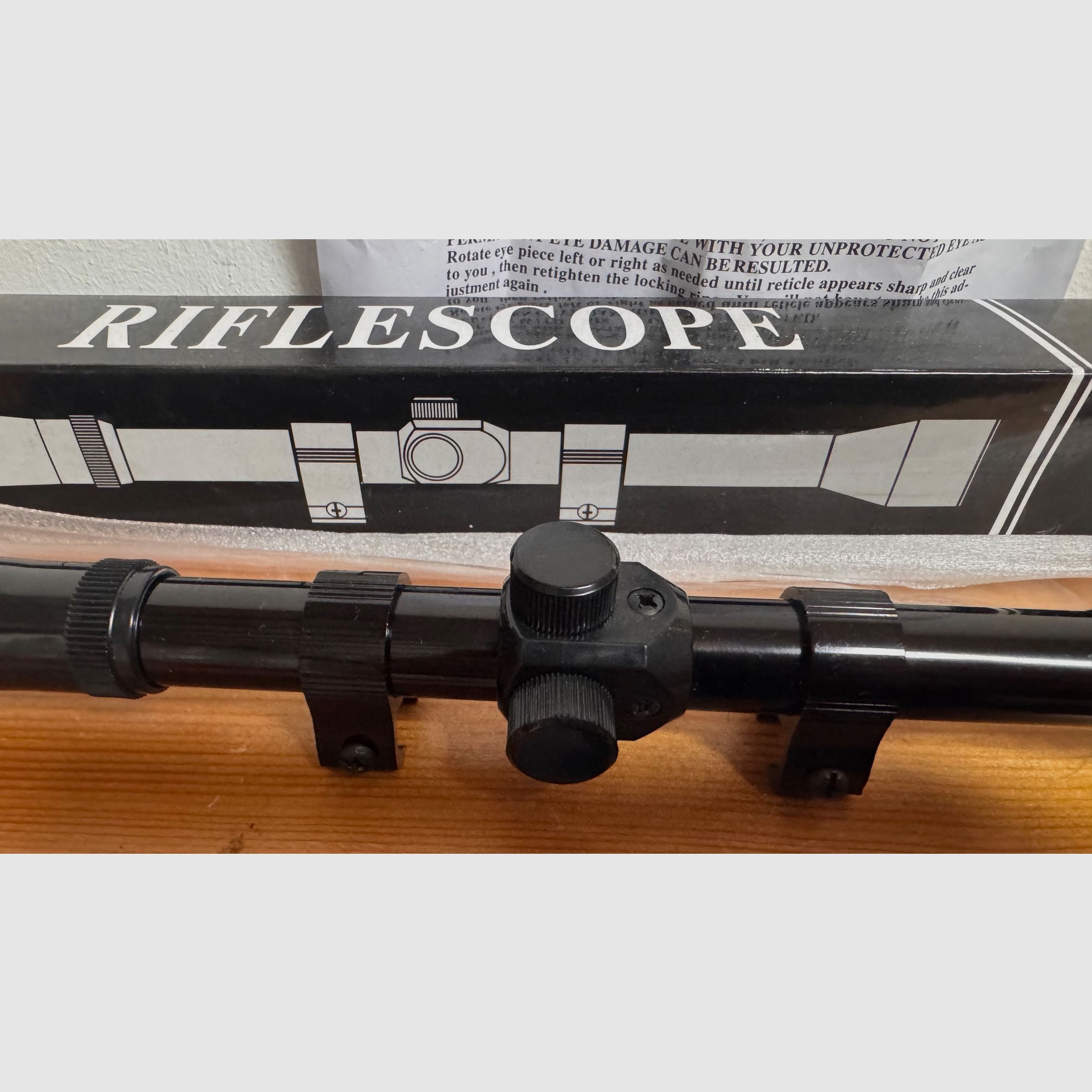 scope 4x20 do wiatrówki / .22 mały kaliber – NOWE & OVP, zdjęcie 2 z 5