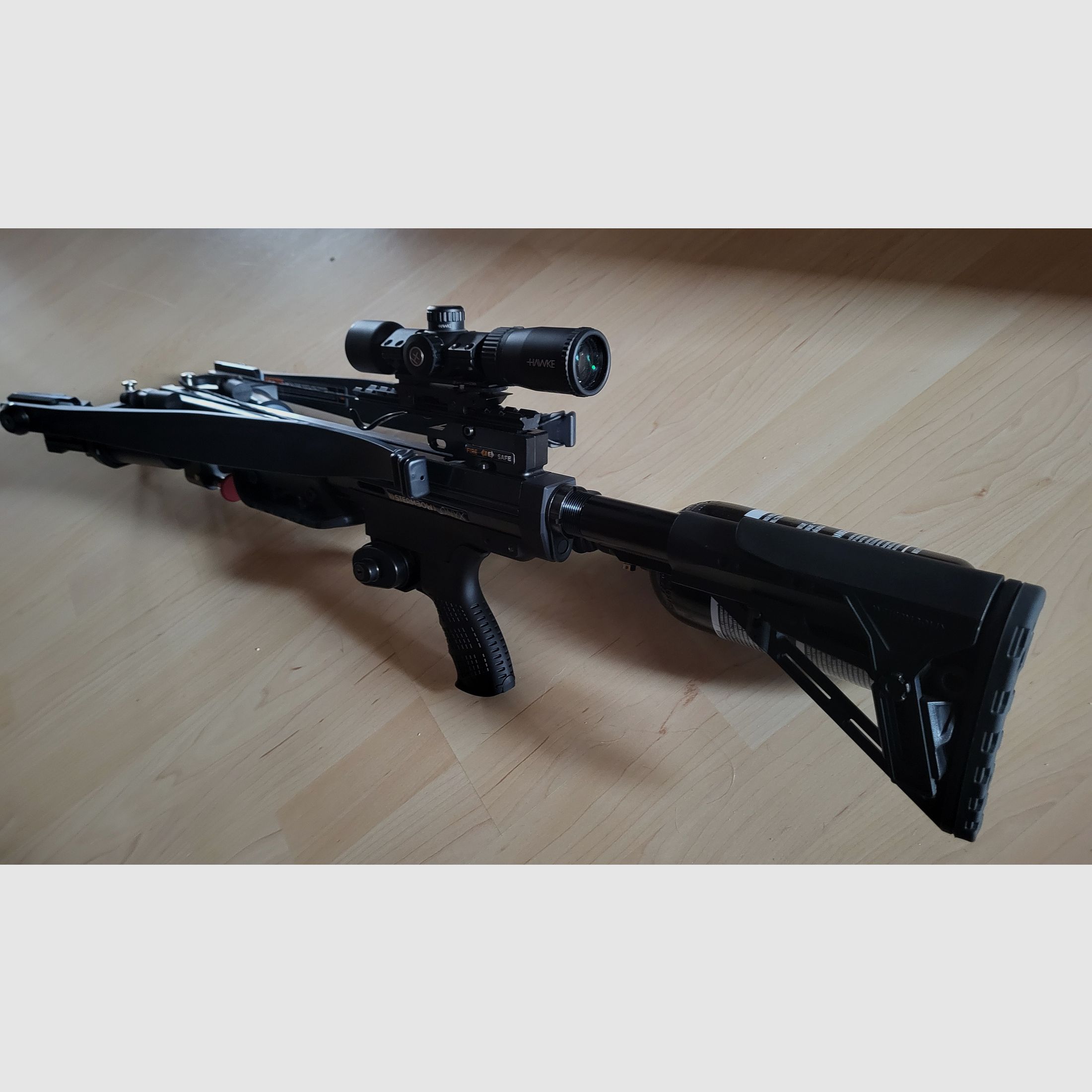 Steambow ONYX – PowerUnit | Selbstspannende Armbrust | inkl. Ersatzsehne & Köcher 