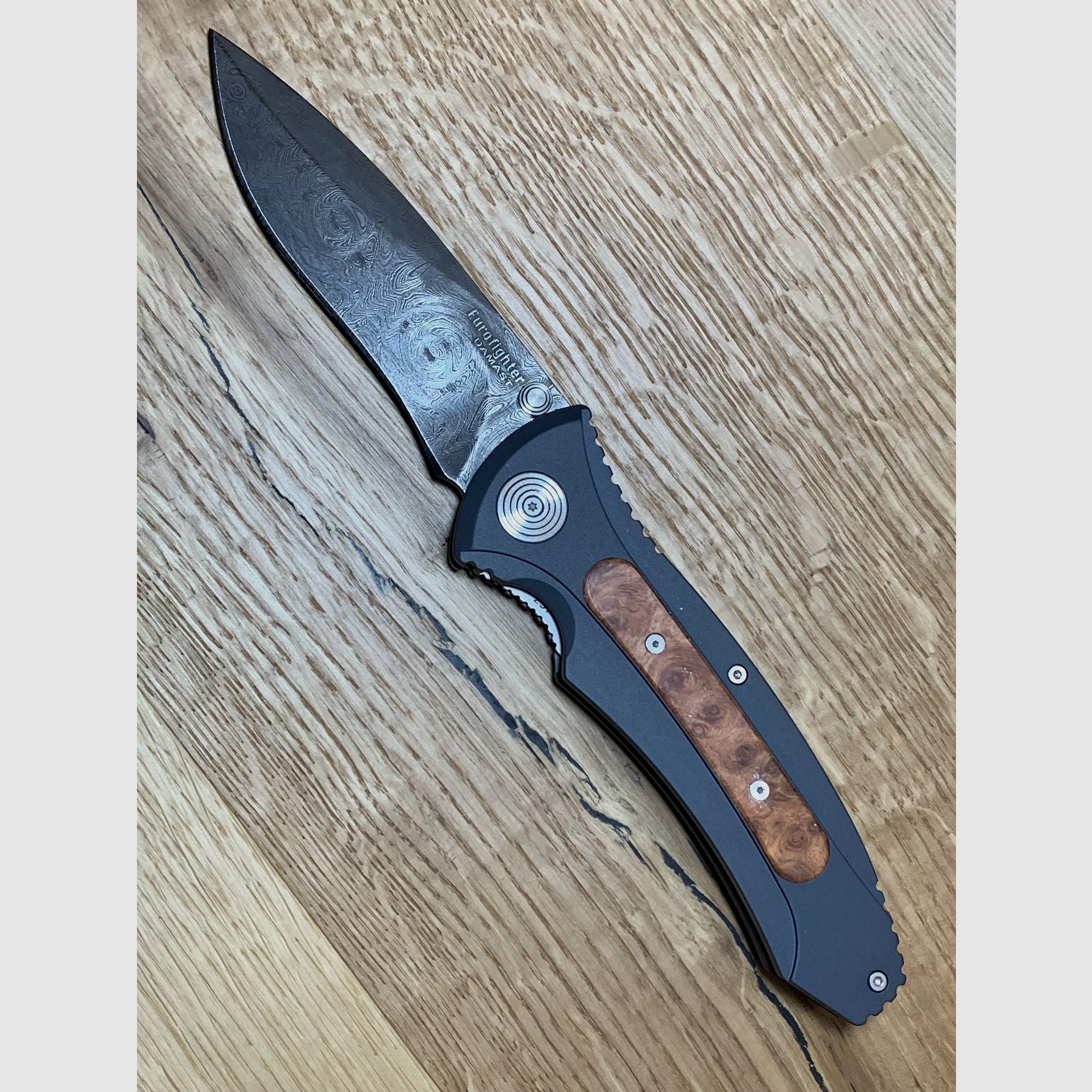 BÖKER DAMAST EUROFIGHTER TASCHENMESSER 