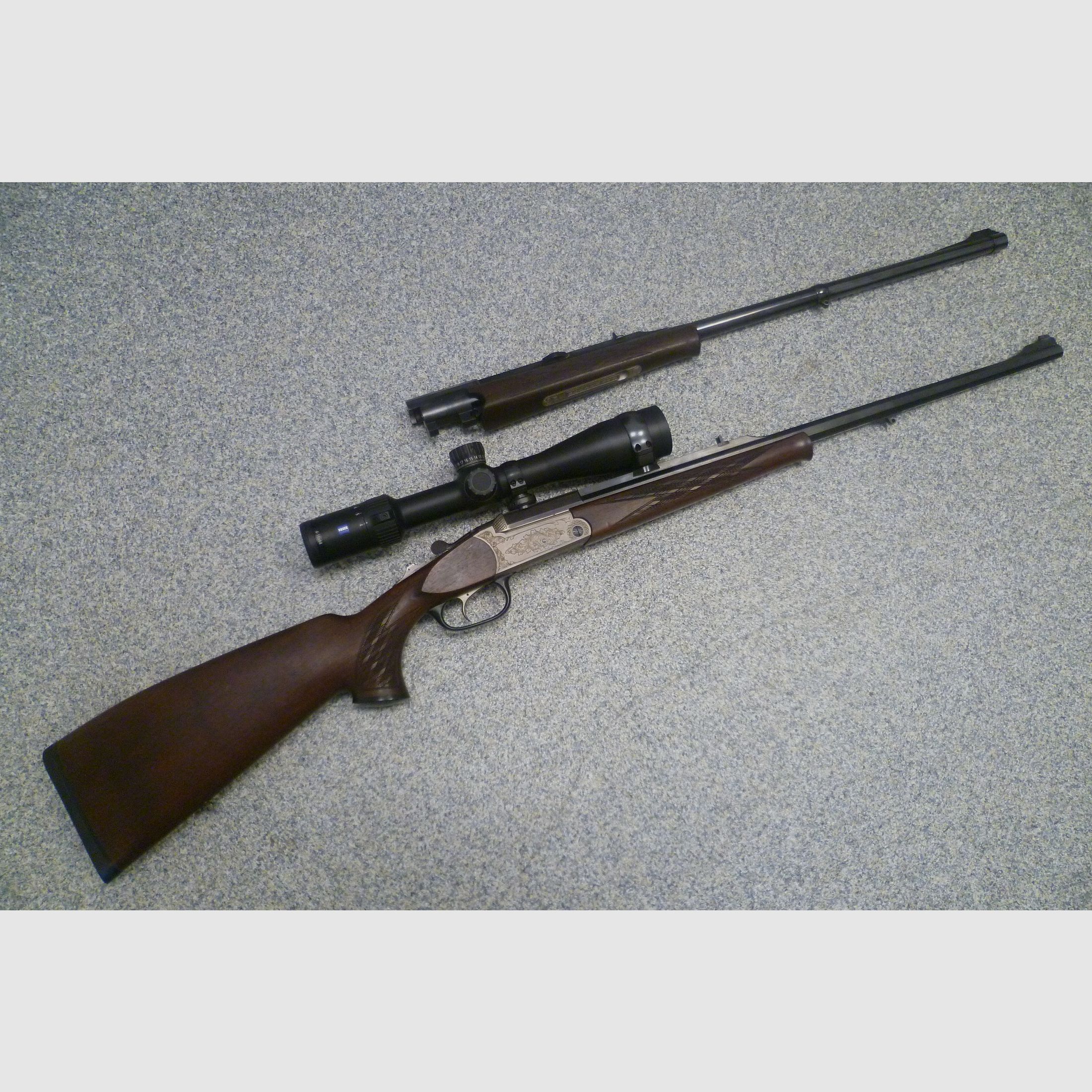 Blaser Kipplaufbüchse K770 5,6x50R Magnum mit Austauschlauf K77 8x68S