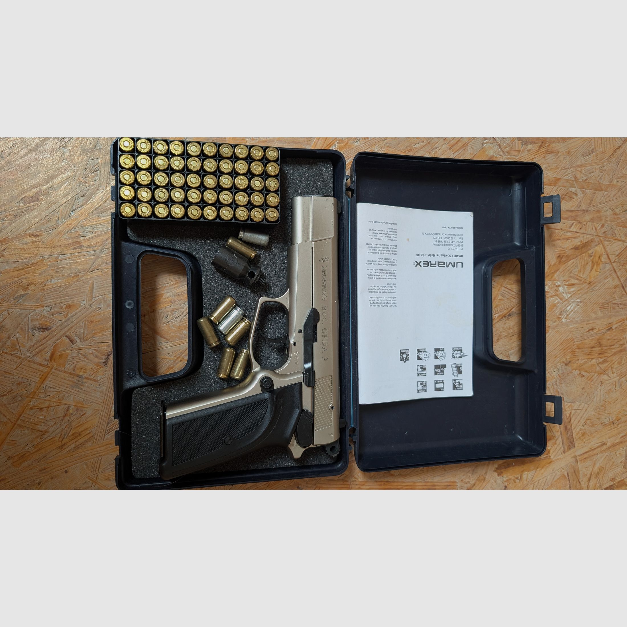 Browning GPDA 9mm blank firing blackened