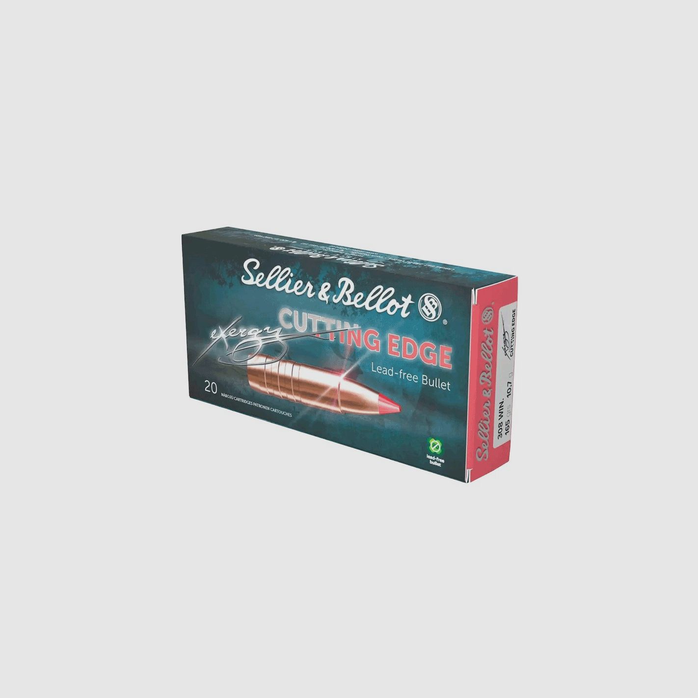 Cartucce monolitiche atossiche Sellier & Bellot cal. 308 Win Cutting Edge TXRGCE 165 gr 20 pz, immagine 1 di 4
