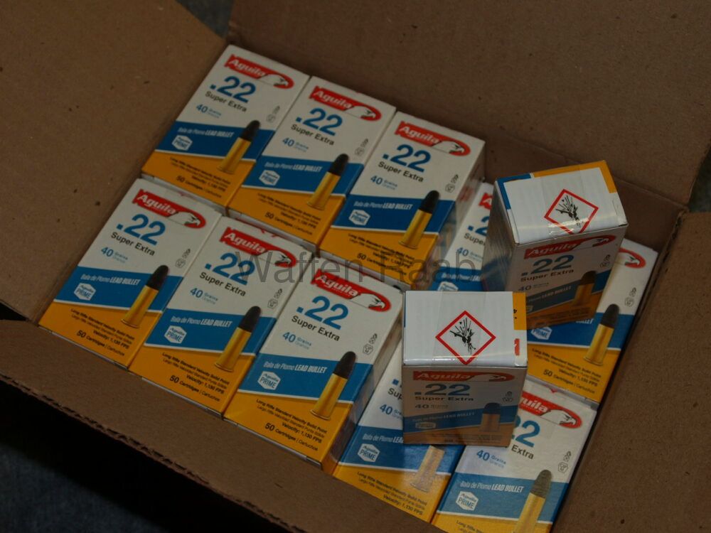 AGUILA .22lr. im Umkarton 2000 Stück Aguila .22lr. Super Extra 40 grs. 2000 Stck.