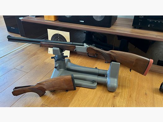 Blaser combinatiegeweer B 95 7x57R & 20/76 Magnum & .22 Hornet K+S wisselloop van voren verstelbaar ESL BBF95