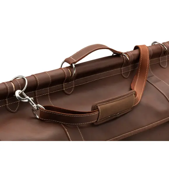 Jagdtasche Country aus braunem Leder, Bild 7 von 12