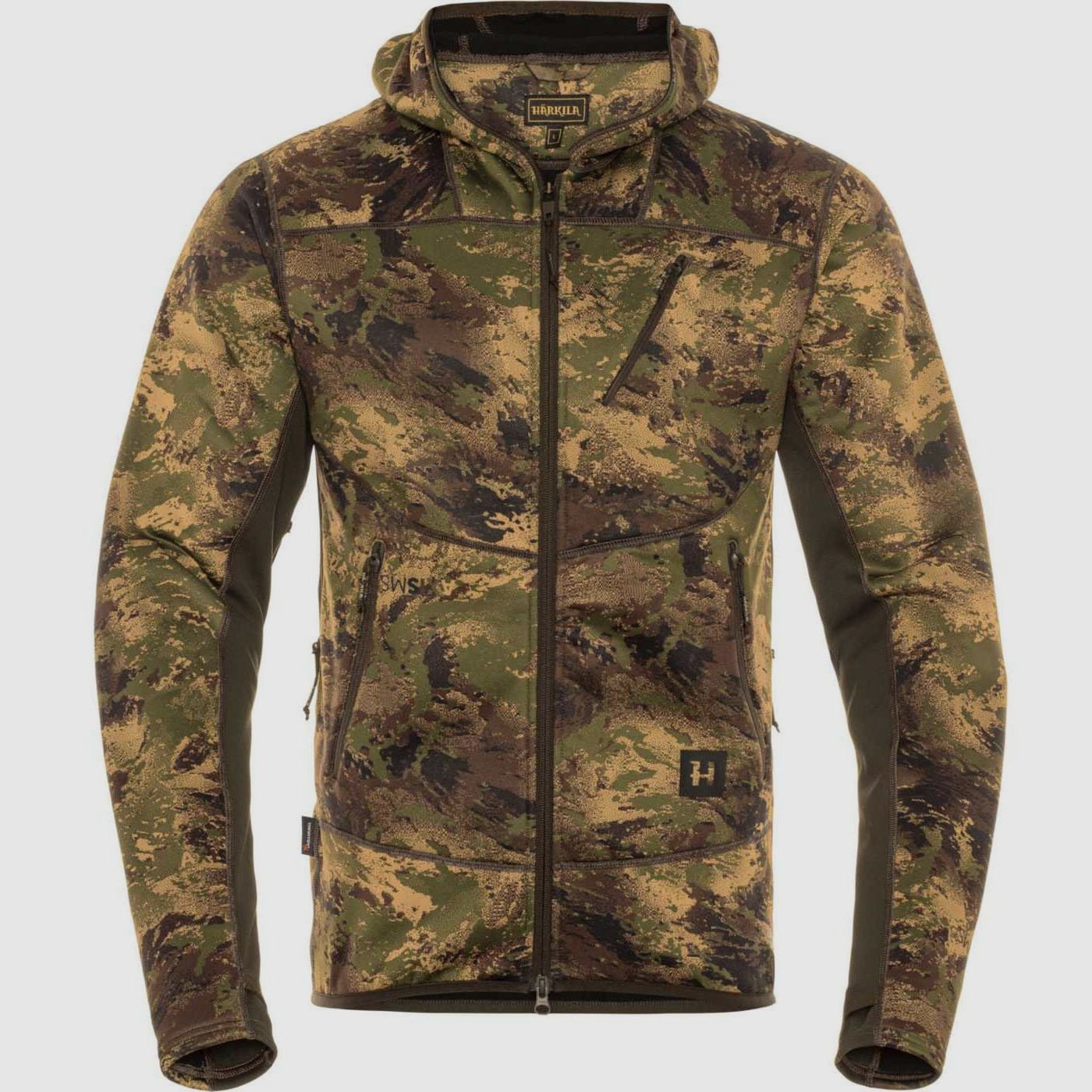 Härkila Fleece Hoodie Deer Stalker Camo Axis MSP Forest Green