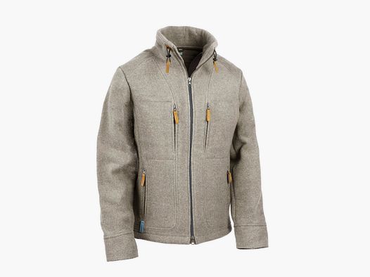 Lodenfleecejacke "Kragenhuber" Mod. 2023, Rauchgrau