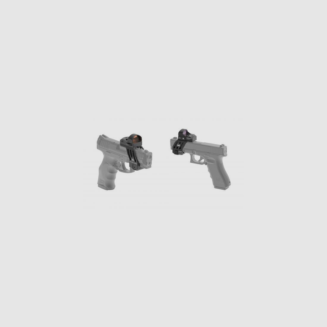 MAK Montage f. Leuchtpunktvisier P-Lock für GLOCK 17/19 Gen3&4 und baugleiche