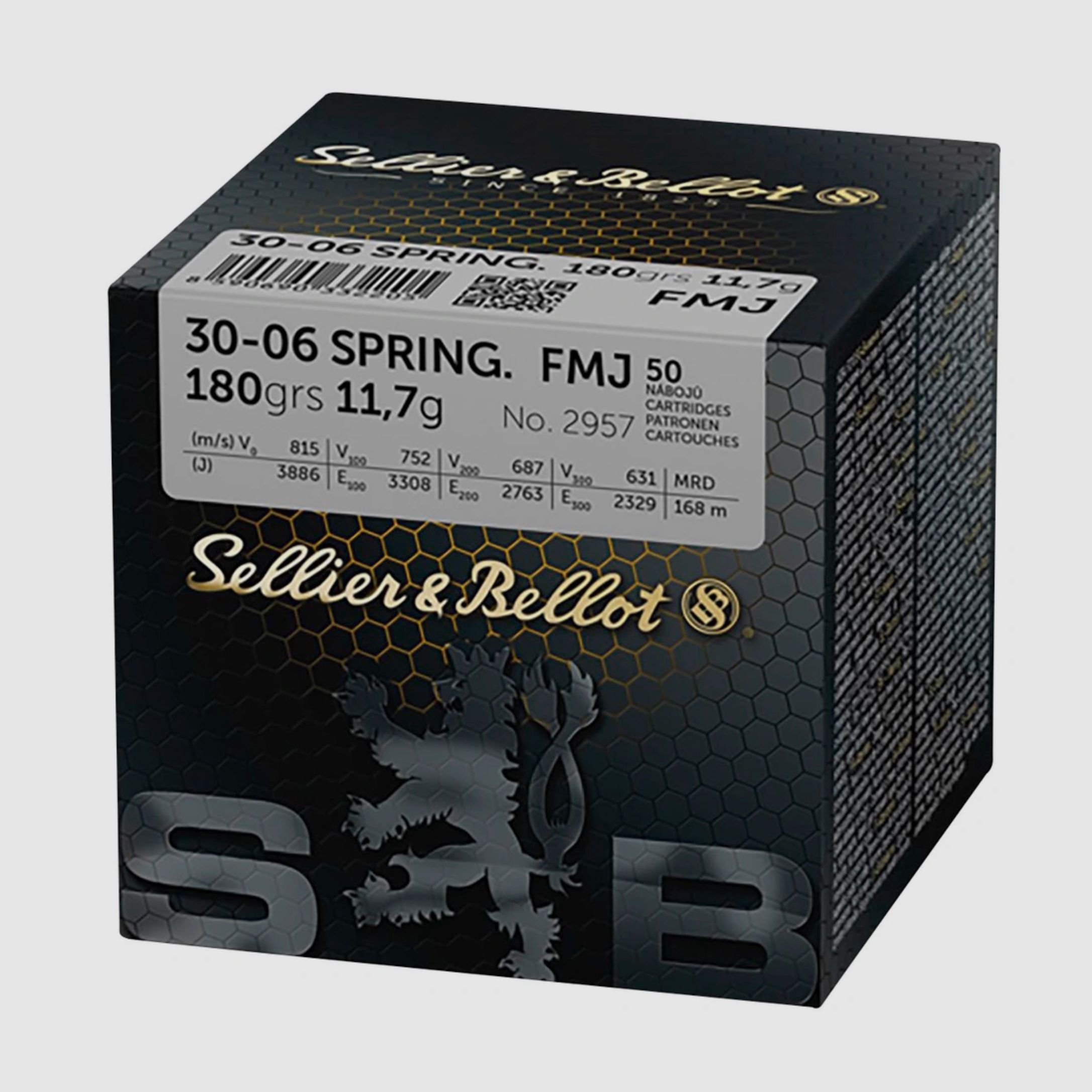 Sellier & Bellot 2957 .30-06 SPRING FMJ Full Metal Jacket 11,7g / 180grs.
