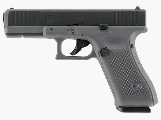 CO2 Softair Pistole Glock 17 Gen5 Tungsten Gray Blow Back Metallschlitten Kaliber 6 mm BB (P18)