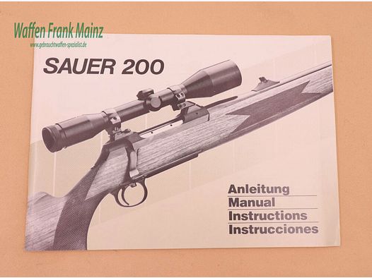 Sauer u. Sohn/Eckernförde Bedienungsanleitung Sauer 200