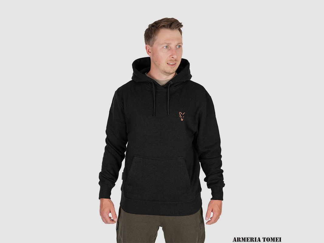 HOODIE – FOX – COLLECTION Black/Orange, image 1 of 4