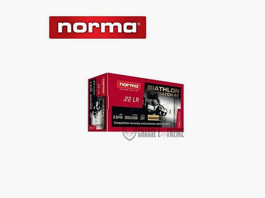 50 cartucce NORMA Match-22 40g Cal. 22 LR