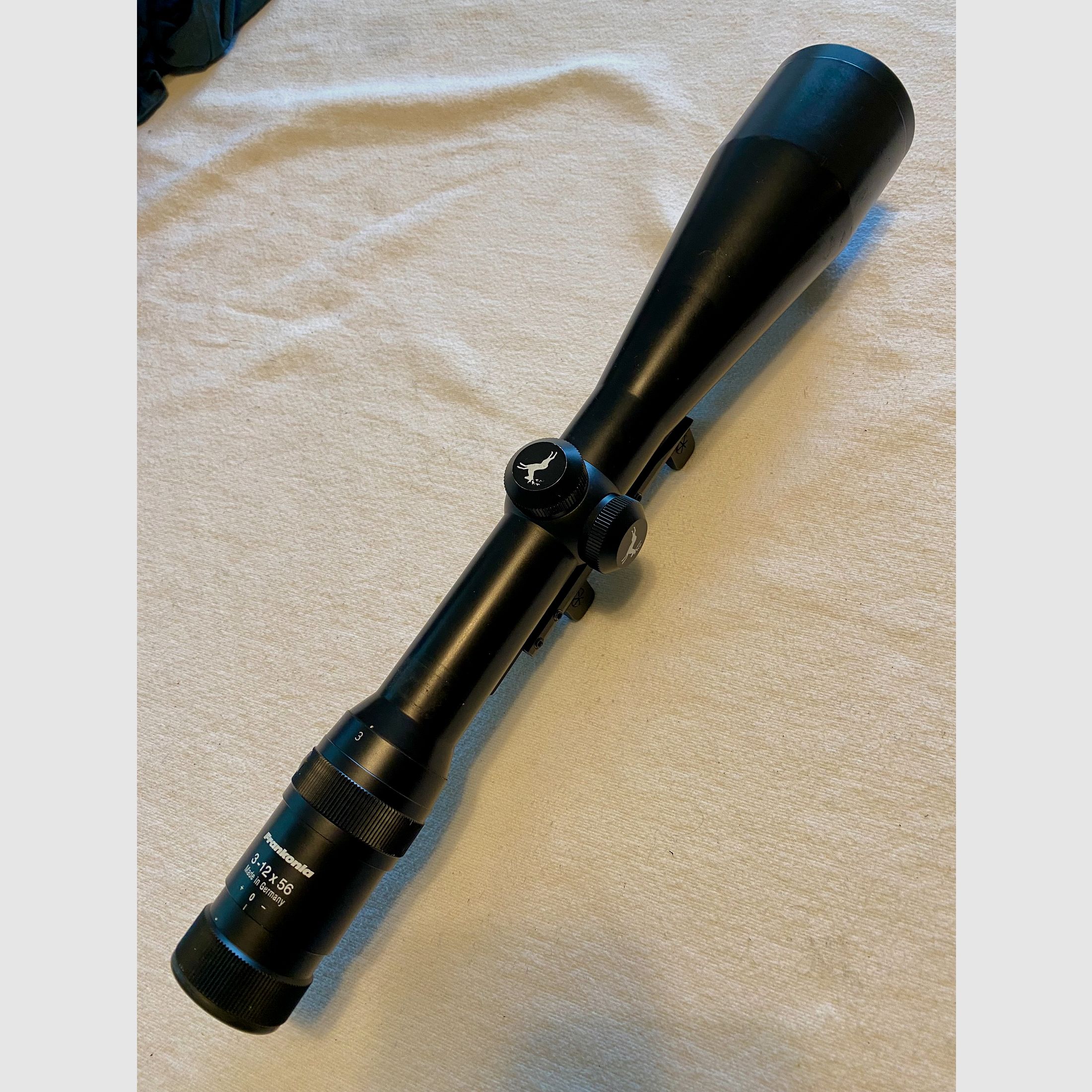 Frankonia ( Docter ) 3-12x56 riflescope with Blaser saddle mount