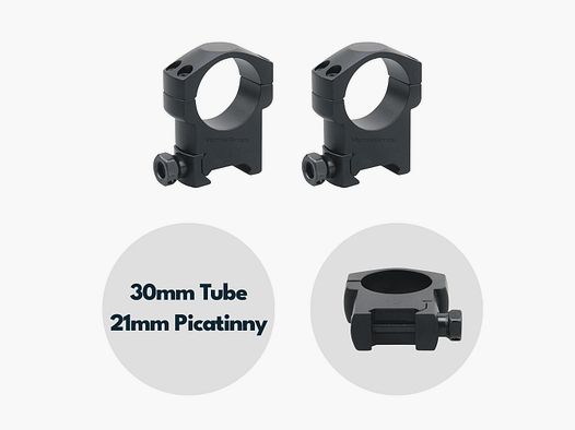Vector Optics SCTM-08 Montage für 30mm Tubus, 21mm Picatinny, h=31mm