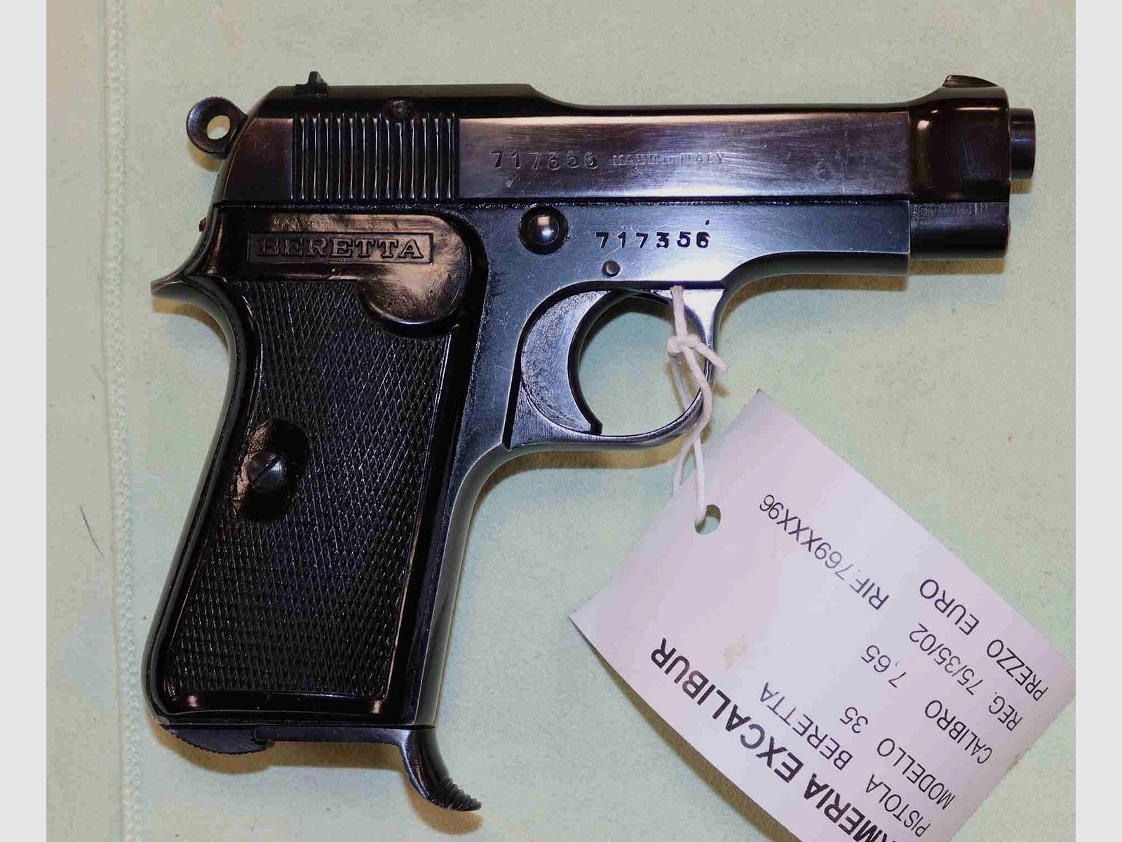 Beretta Model 1935 Pistol Caliber 7.65, image 2 of 4