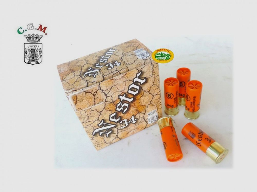 NESTOR Patronen Nestor 34 Kal. 12 gr. 34 pb. 7,5