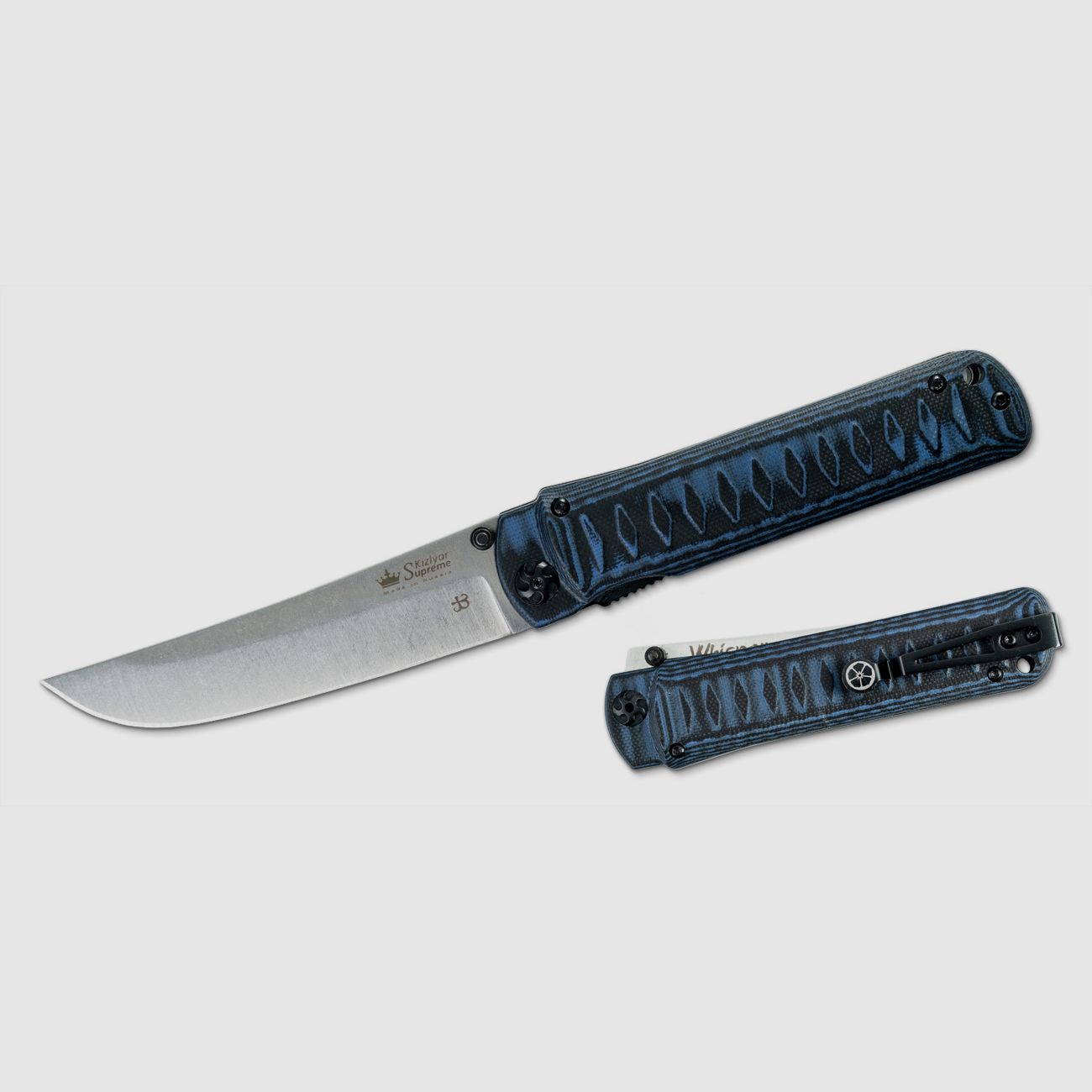 Whisper - Böhler M390 - Blau/Schwarz G10 | 93003