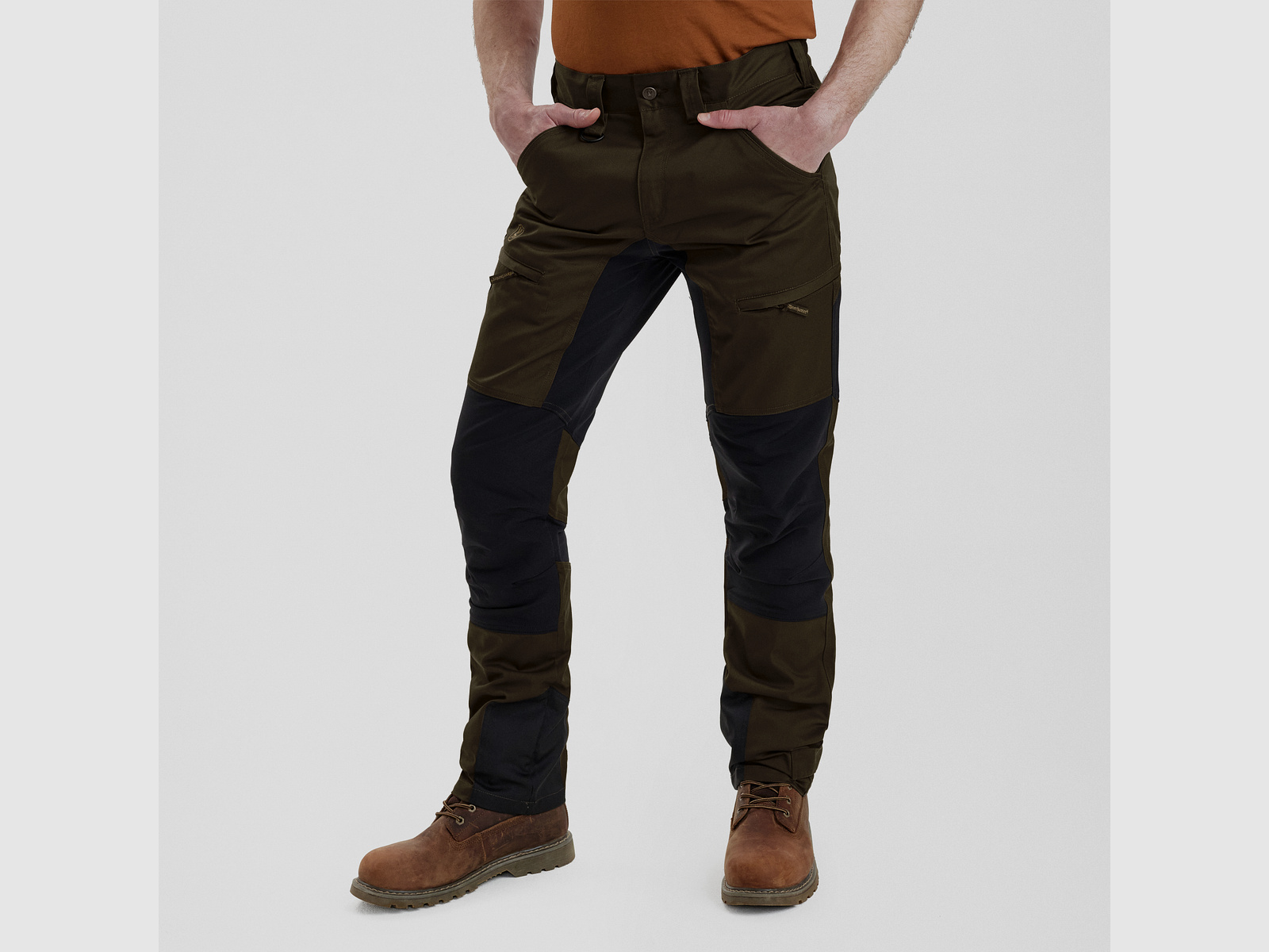 Pantaloni stretch Rogaland con contrasto - Fallen Leaf – Taglia abbigliamento uomo: 28