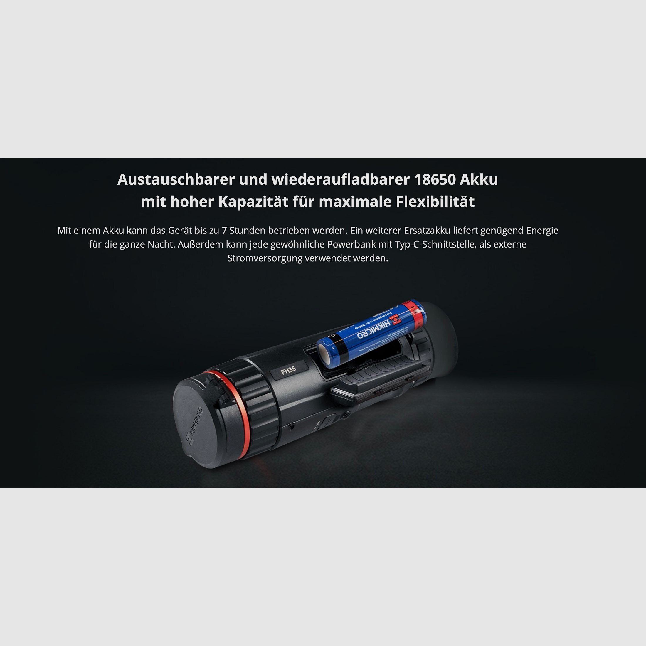 Hikmicro Monocolo Falcon FQ35 telecamera termica 640 x 512 12 μm <20 mK