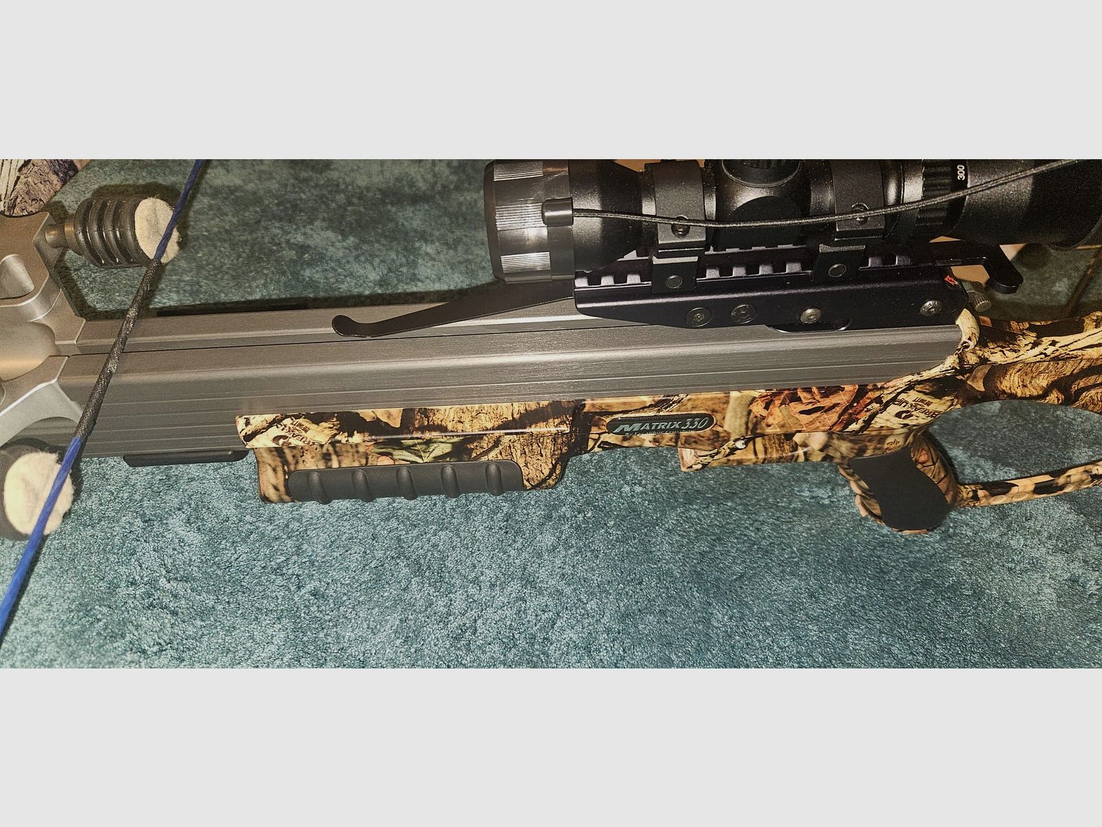 Excalibur Matrix 330 Armbrust + viel Zubehör (Ersatzwurfarme, Tasche, ZF) – sehr guter Zustand