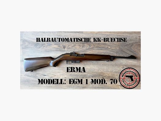 halbautomatische Büche ERMA Modell: EGM 1 Mod. 70 im Kaliber .22lr