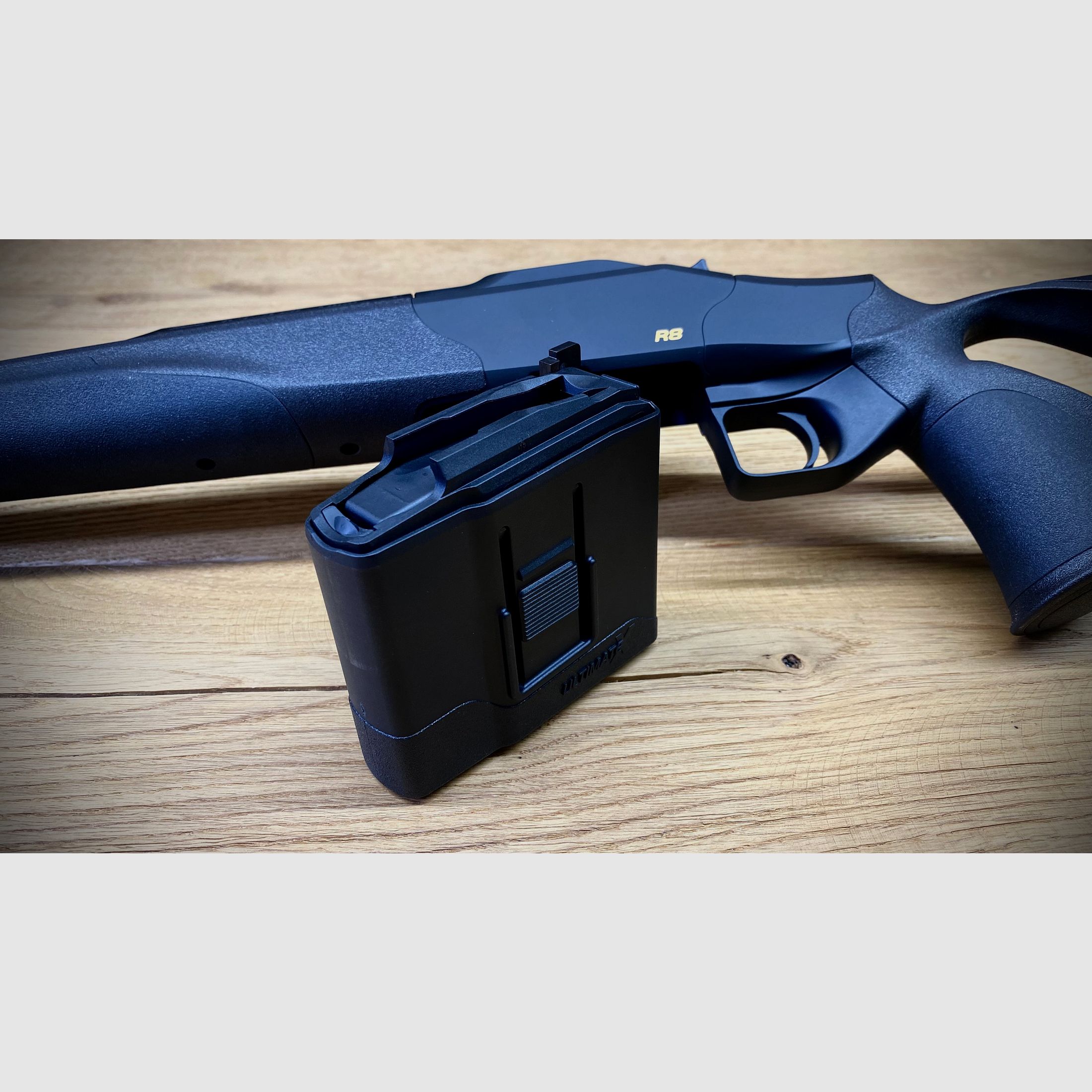 Blaser R8 Ultimate X / .308 / Matchlauf kanneliert mit Gewinde / verst. Wangenauflage & Schaftkappe   inkl. Active Hunting Kammergriffkugel 