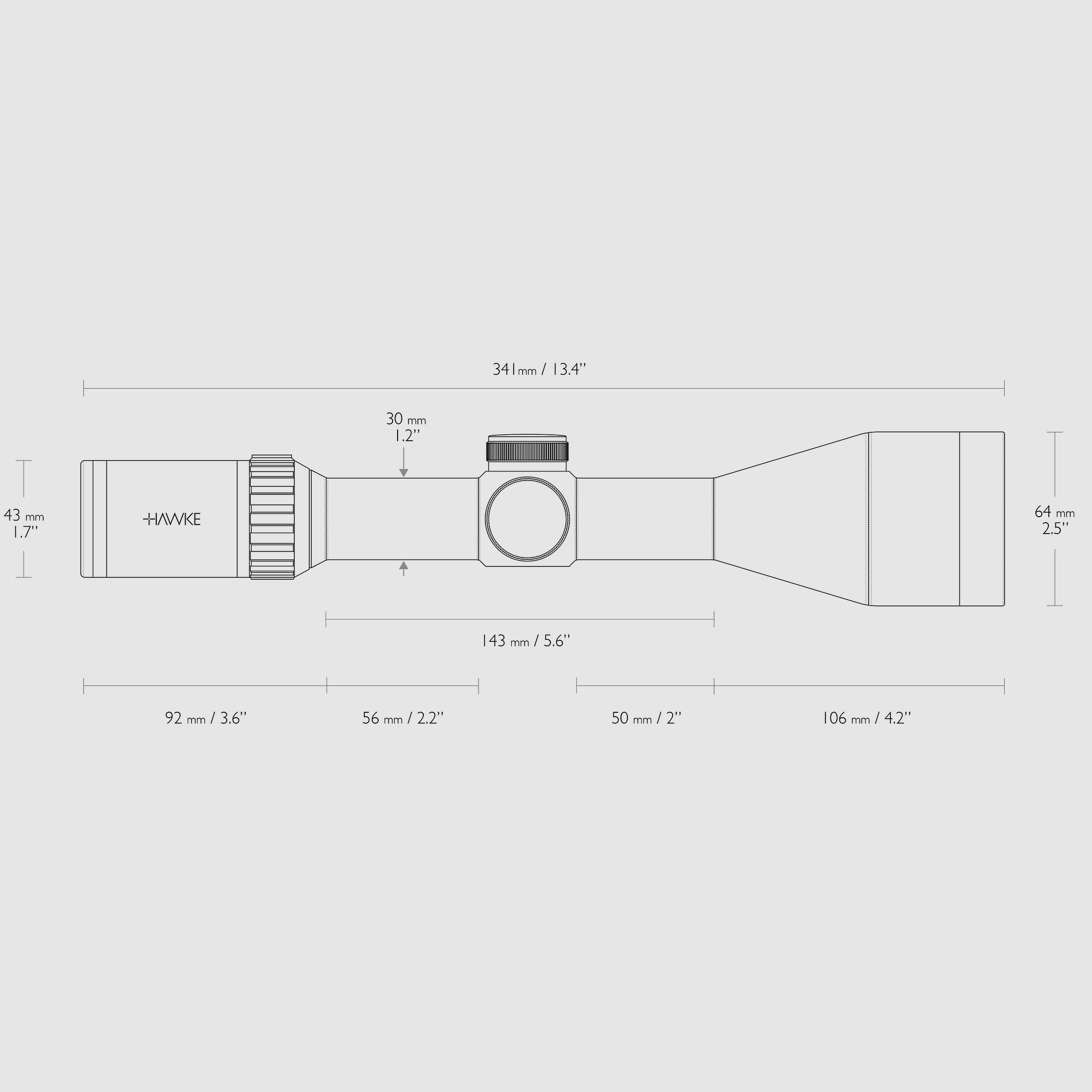 HAWKE 14275 Zielfernrohr VANTAGE 30 WA 3-12x56 L4A DOT