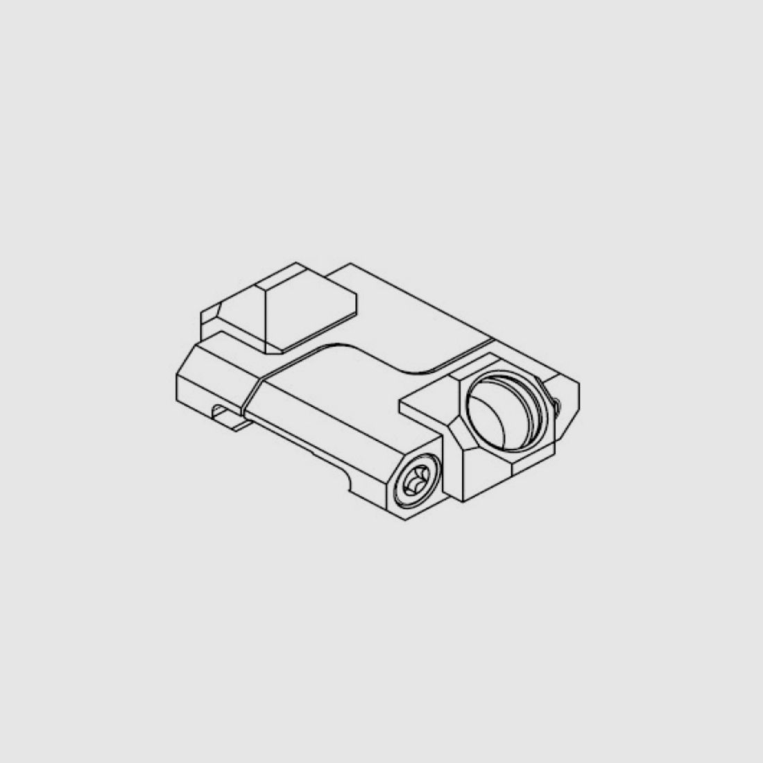 B&T Supporto per cinghia QD 45°, ambidestro