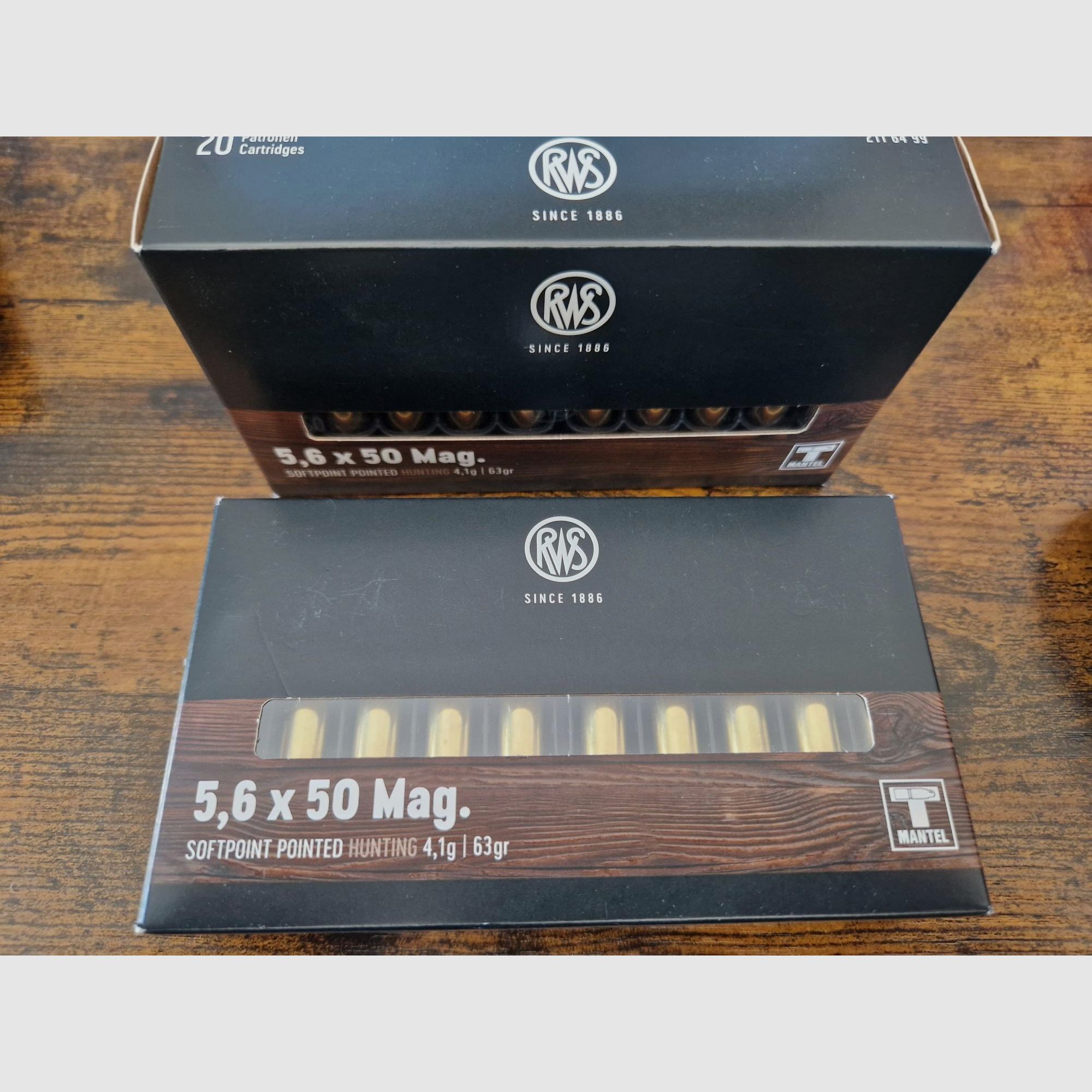 Munición RWS 5,6 x 50 MAG