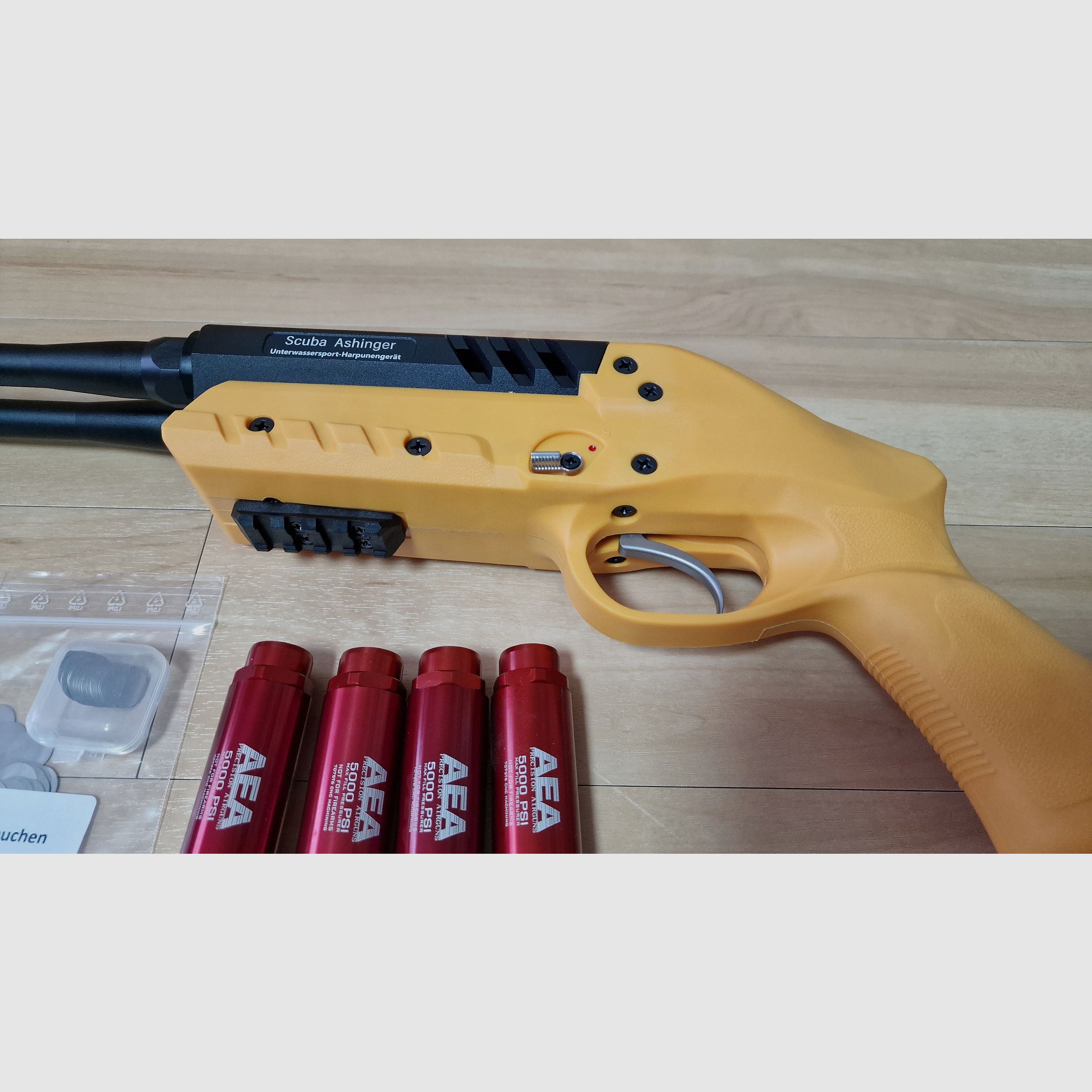 Gogun Scuba Ashinger AEA Harpune inkl. Zubehör Neu & Unbenutzt